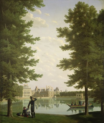 Napoleon I and Marie-Louise on the Carp Pond at Fontainebleau, 1810 by Jean Joseph and Boilly, Louis Bidauld